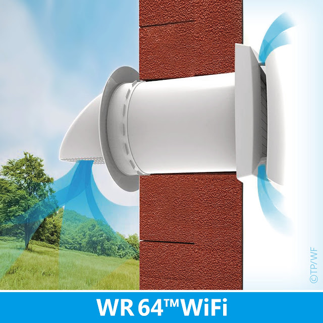 WR 64™ WiFi - Pokojová stěnová rekuperace vzduchu s výkonem 64 m³/h.